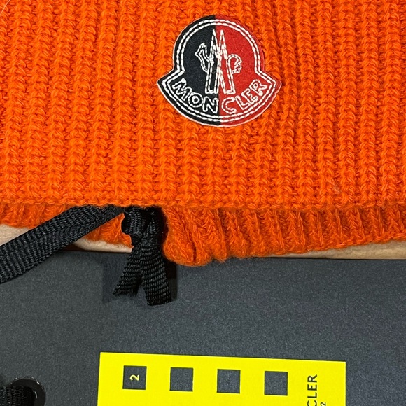 Moncler Orange Knit Beanie - Picture 3 of 9